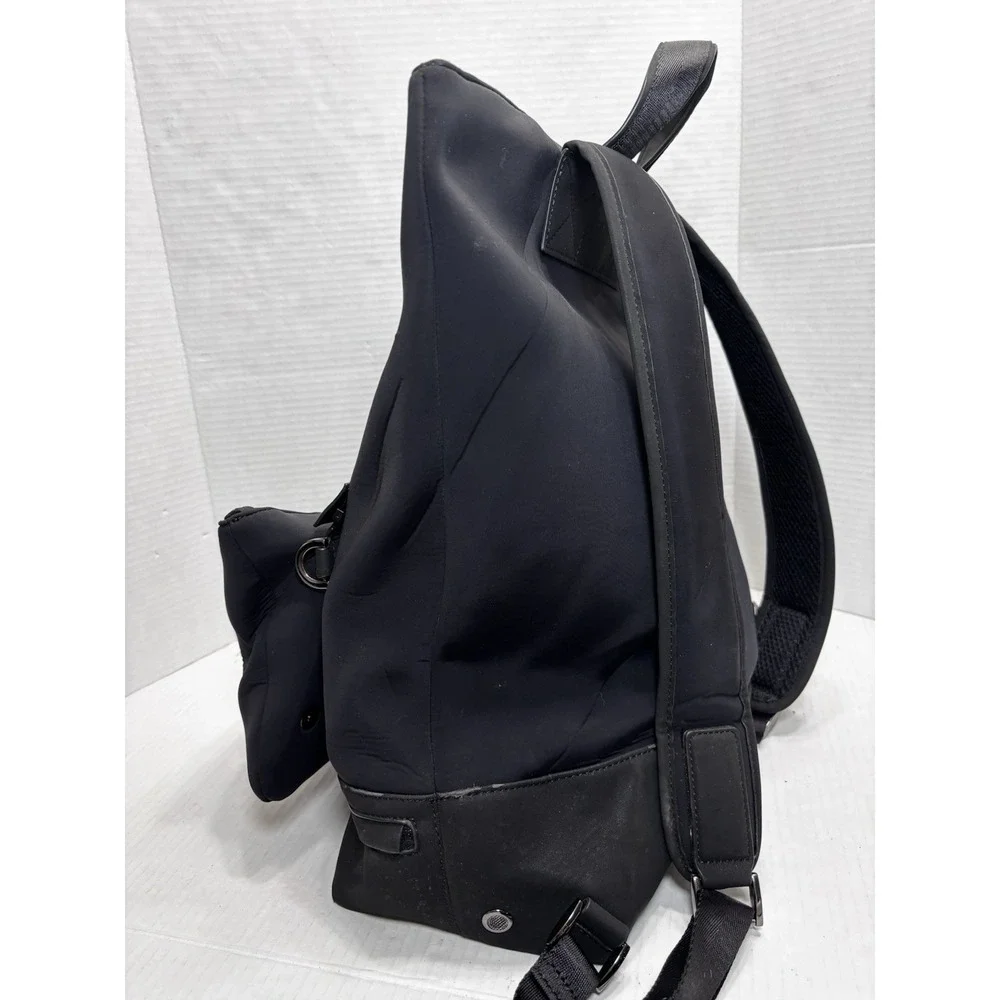 Caraa x Athleta Backpack Black Neoprene‎ Laptop Travel Bag Removable Pouch